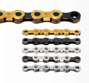 <span class=keywords><strong>Cadena</strong></span> <span class=keywords><strong>KMC</strong></span> X12 de 12 Velocidades para Bicicleta de Montaña y Carretera, Color Plata y Negro, Precisión de Cambio Alta, Kit de Alta Potencia para Bicicleta de Montaña - Product Image 1