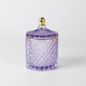 Porte-bougie vintage vide en <span class=keywords><strong>verre</strong></span>, en améthyste, aromathérapie multicolore, pot <span class=keywords><strong>de</strong></span> Luxe en vrac - Product Image 1