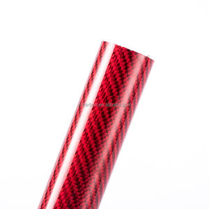 Tubes en fibre de carbone de couleur or rouge argent 3K, tubes en fibre de carbone colorés, poteau télescopique en carbone - Product Image 1