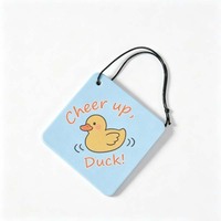 Petit canard jaune mignon, déodorant de voiture et désodorisant de placard, tablettes parfumées personnalisées en papier durable, parfum longue durée 30-45 jours