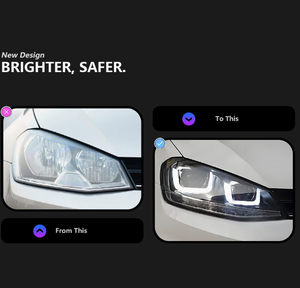 AURON 2013-2017 VW Golf 7 Phare LED Feux de Croisement Neuf Direct Usine 12V 36W 6000 lm 6000K Adaptation Universelle Garantie 6 Mois Haute Qualité - Product Image 4