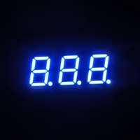 Bleu 0.8 pouces 3 chiffres 7 segments led affichage Houkem-8031-A/BB 11 broches CC CA