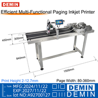 Machine de pagination automatique haute vitesse pour étiquettes de sacs et boîtes, date de production, logo, numéro de lot, avec alimentation rapide et impression jet d'encre