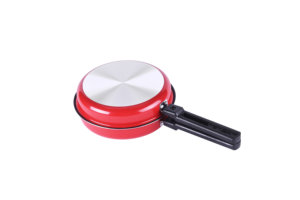 La Olla <span class=keywords><strong>de</strong></span> cocina Paella <span class=keywords><strong>de</strong></span> mariscos Pan láser <span class=keywords><strong>de</strong></span> acero inoxidable cubierta roja <span class=keywords><strong>de</strong></span> cocina <span class=keywords><strong>de</strong></span> Metal logotipo estufa Color - Product Image 5