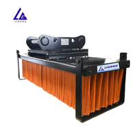 Balayeuse à brosse mécanique à entraînement direct LIGONG pour excavatrice, certifiée CE, en matériaux Q355B/NM400/HARDOX400, pour excavatrices de 8 à 28 tonnes
