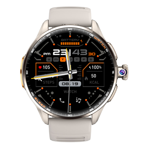 Reloj Táctico DF M100 OEM con Ranura para Tarjeta SIM 4G, Pantalla AMOLED Grande, Esfera Redonda, NFC, GPS, Brújula, para Hombres de Negocios - Product Image 2