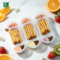 Direct usine OEM 3-en-1 : Bâtonnets de biscuits à tremper dans la sauce au chocolat sucré et les pépites, certifié ISO9001 Halal HACCP, collation pour enfants