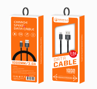 Câble USB vers Micro B tressé en nylon de 1 m (3,3 pi) pour vente en gros, charge rapide avec cuivre de qualité 24 AWG pour téléphones portables Samsung Android