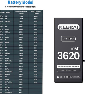 Nueva batería de teléfono móvil OEM de 0 ciclos para <span class=keywords><strong>iPhone</strong></span> 4 <span class=keywords><strong>5</strong></span> 6 7 8 <span class=keywords><strong>SE</strong></span> X 11 12 13 14 8 PLUS Baterías digitales Oem - Product Image 1