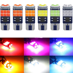 Ampoule LED Super Lumineuse T10 194 W5W Canbus 3030 15SMD Ambre pour Plaque d'Immatriculation et Intérieur de Voiture - Product Image 4