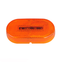 Feu de gabarit et de positionnement LED oblong de 4 x 2 pouces avec réflecteur pour remorque et camion, conforme SAE/DOT/FMVSS108