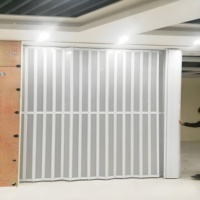 Porte pliante transparente en polycarbonate, porte accordéon transparente, devanture de magasin, entrée de centre commercial, fourniture directe d'usine