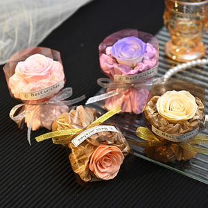 Bouquet de fleurs séchées et artificielles fait main, parfumé, cadeau pour la remise des diplômes, la Saint-Valentin, vente en gros - Product Image 3