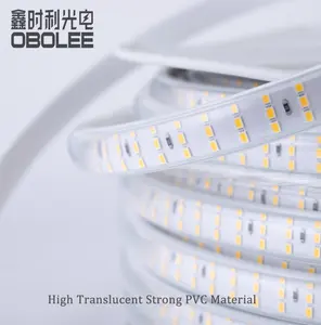 Fabrika doğrudan tedarik LED şerit ışık yüksek gerilim 220V üç sıra şerit ışık IP65 su geçirmez LED şerit ışık tel olmadan