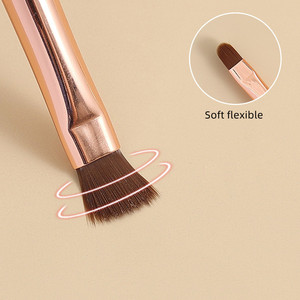 Juego de 5 pinceles para decoración de <span class=keywords><strong>uñas</strong></span>, de nailon, redondos y ovalados, para gel, delineador, aplicación de acrílico, mango metálico con diseño de leopardo - Product Image 3