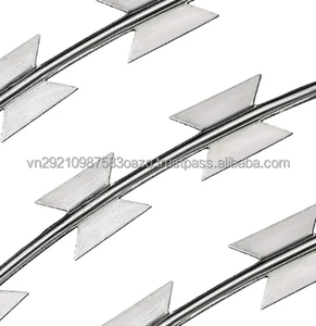 Alambre de púas de seguridad galvanizado tipo concertina, antiescalada, con cuchillas, precio - Product Image 3