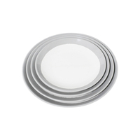Assiettes en mélamine Offres Spéciales personnalisées écologiques vente en gros de qualité alimentaire ensembles d'assiettes en plastique de fête moderne vaisselle de table moderne