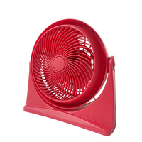 Ventilateur de table à courant continu à refroidissement par air oscillant à contrôle de vitesse de bureau rouge de 8 pouces à grande vitesse 5w