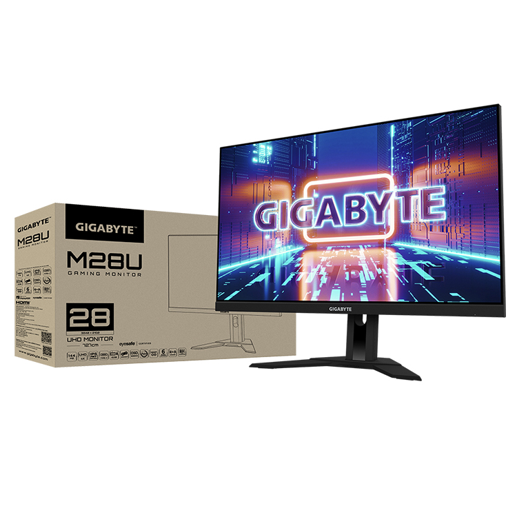 GIGABYTE M28U - 4K UHD Gaming Monitor with 144hz Refresh Rate