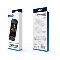 Étui de protection rigide transparent en PC pour console Steam Deck Split Crystal GP-806