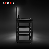 Chariot d'atelier TOMAC à roulettes avec 3 tiroirs et panneau perforé pour rangement d'outils