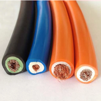 Câble de soudage flexible en cuivre avec isolation en caoutchouc 2/0 1/0 Awg 25mm 35mm2 50mm 70mm 95mm2