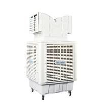 Vente directe usine – Refroidisseur d'air évaporatif commercial mobile industriel sur pied 2,2 kW 25 000 m³/h à cellules en nid d'abeille