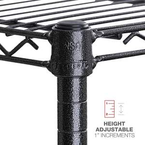 Kit de démarrage d'étagères métalliques polyvalentes Alera à 4 niveaux 60 x 18 x 72 Noir Anthracite+ pour garages - Product Image 6