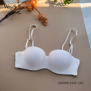 Soutien-gorge T-shirt pour femme, demi-bonnet, bretelles amovibles, sexy, uni, sans armatures, push-up sexy - Product Image 5