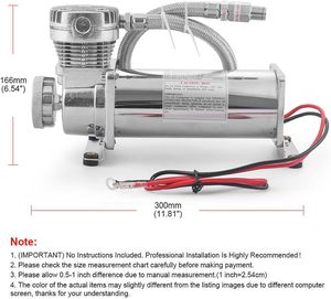 Compresseur <span class=keywords><strong>de</strong></span> suspension pneumatique à pression maximale <span class=keywords><strong>de</strong></span> 200 PSI, 1/4 NPT', <span class=keywords><strong>klaxon</strong></span> <span class=keywords><strong>de</strong></span> <span class=keywords><strong>train</strong></span> <span class=keywords><strong>pour</strong></span> système <span class=keywords><strong>de</strong></span> suspension pneumatique - Product Image 6