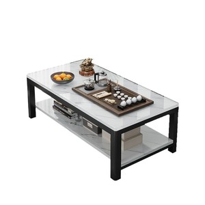 Modern Tempered Glass Coffee <b>Table</b> With Storage Shelf For Living Room Home Use <b>Small</b> Apartment Tea <b>Table</b> Sofa Furniture - Product Image 5