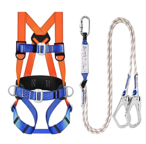 Harnais de protection antichute à 5 points avec lanière de positionnement, résistance à la rupture de 500 kg, capacité de 100 kg, non réglable, pour travaux en hauteur et escalade - Product Image 1