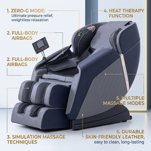 Silla de Masaje Eléctrica de Gravedad Cero OYEAL de Lujo, Silla de Masaje Plegable con Aplicación Corporal 8D y Voz AI para Relajación - Product Image 3