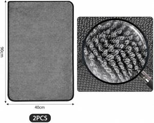 Toallas de Microfibra Tejidas de Secado Rápido con Bucle Retorcido, Doble Cara, 60x90, 600gsm, Súper Absorbentes para Detallado de Autos y Lavado de Coches - Product Image 2