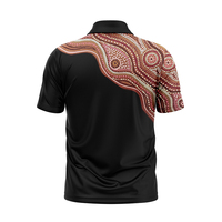 Chemises originales australiennes aborigènes pour hommes, personnalisées, à manches courtes, en jersey, coupe classique, séchage rapide