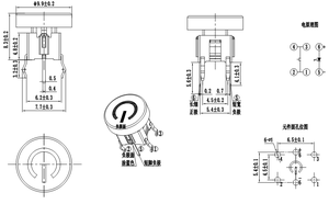 JC-L0647-9.5H Led Interruttore di Tatto <span class=keywords><strong>Cha</strong></span> C601b Personalizzato Illuminato A Led Interruttore di Tatto - Product Image 5