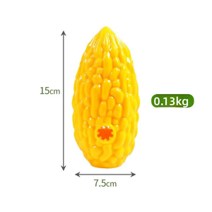 Yeni acı kavun interaktif köpek oyuncaklar sebze köpekler gıcırtılı TPR acı kabak çiğneme diş çıkartma oyuncakları Pet ürünleri - Product Image 5