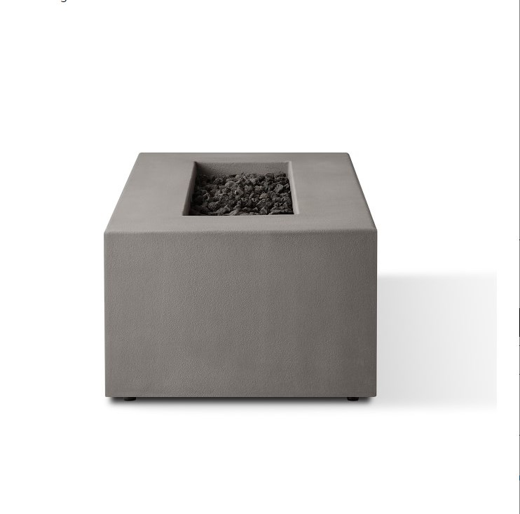 outdoor furniture garden set natural gas propane fire pit casual rectangle fire table