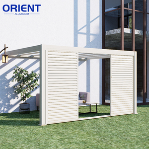 Pérgola Bioclimática Motorizada Impermeable con Techo de Láminas de Aluminio Ajustables y Personalizables para Jardín Exterior o Gazebo - Product Image 3
