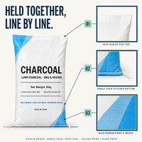 Sac tissé en PP laminé imprimé en héliogravure, étanche, 25 kg, 50 kg, certifié ISO9001 pour l'emballage de ciment, engrais, charbon et produits chimiques