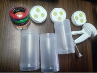 Pistol Dispenser Saus FIFO PP16X3-3 untuk Salad/Hamburger, Botol Peras untuk Peralatan Dapur