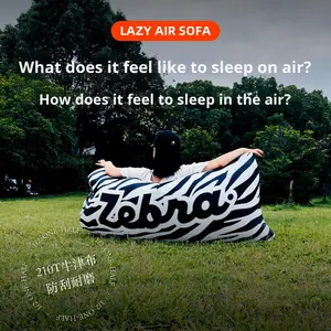 Canapé gonflable d'extérieur, lit de plage inclinable portable pour influenceurs, tissu Oxford [En stock, livraison rapide] - Product Image 2