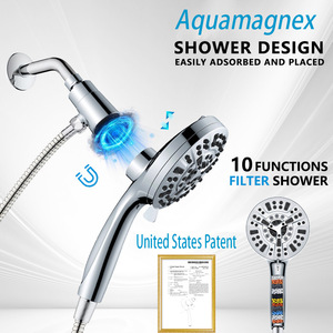 LAIXING Nueva Pistola de Ducha Magnética con Función de Rociado Manual, Presurizada, con Filtro de Agua Incorporado, Diseño Europeo, Material Plástico - Product Image 3