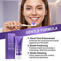 Dentifrice Menthe Vanille Violet Doux Nettoyage des Dents Haleine Fraîche Teinte Éclatante Doux Non Irritant Vente en Gros