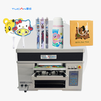 Printer flatbed uv ukuran A2 dengan perangkat dtf uv untuk stiker Kristal A B film 2 in 1 pencetakan