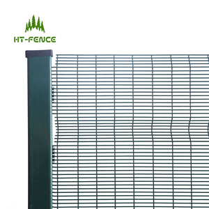 Clôture de sécurité anti-escalade 358 enduite de poudre à prix HT-FENCE bon marché panneaux de treillis soudés hautement durables pour la frontière - Product Image 3