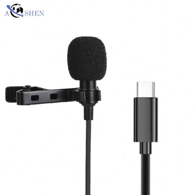 Wholesale Portable Light-Weight Forss Lapel 3.5 Mm Type C Broadcast Lapel Micro Lavalier Microphone