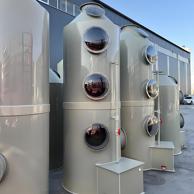 Custom-Built PP Wet Scrubber for Petrochemical Plants Semiconductor Manufacturing Long-Lifespan Air Cleaning Equipment