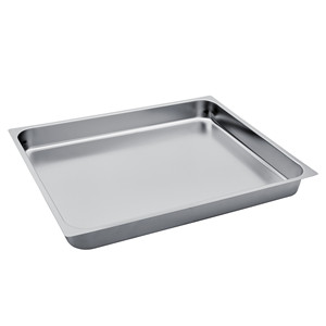 Plateau de four GN 2/1 en acier inoxydable 65 × 53 × 6,5 h cm, 2965 g, base plate Inox Inox Macel - Product Image 1