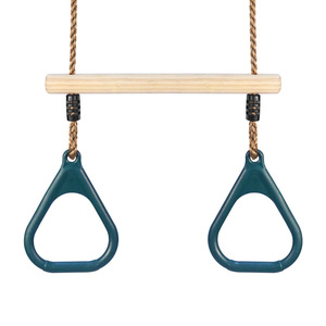 Anillos de barra horizontal de madera para niños, equipo de gimnasia de altura ajustable de 40cm para juegos en interiores y exteriores - Product Image 2